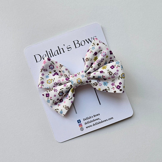 Multi floral - hair bow