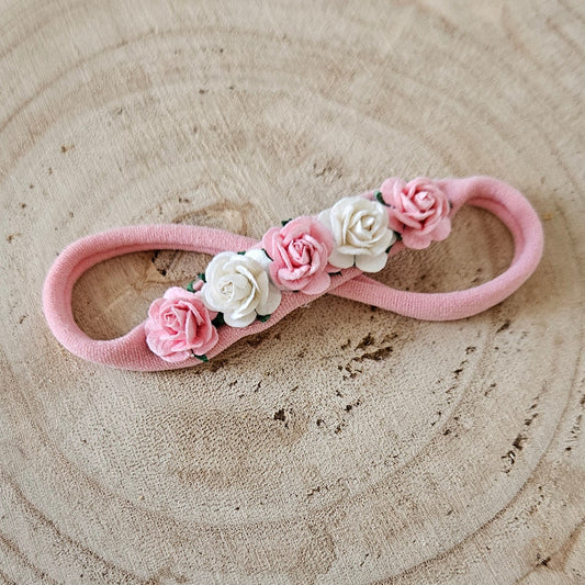 Pink & White Flower crown