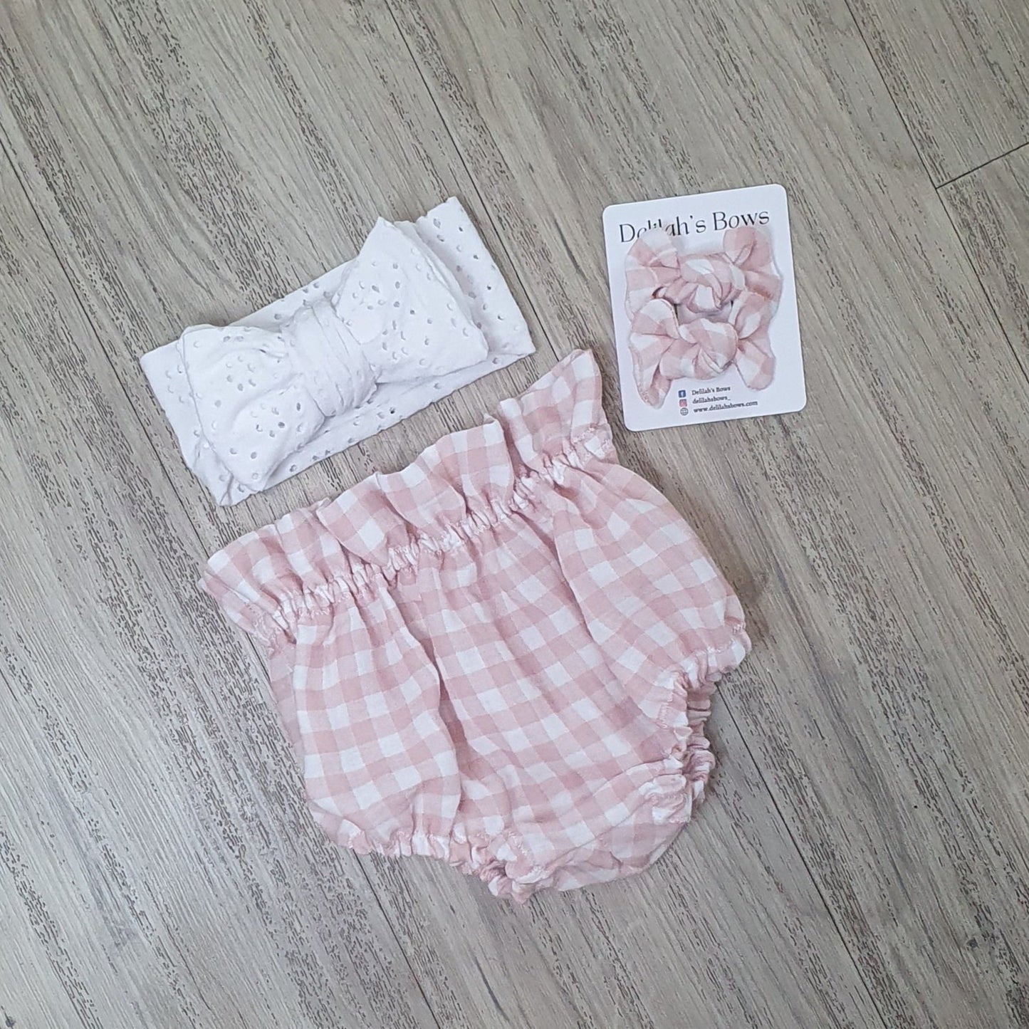 Pink gingham - bloomers