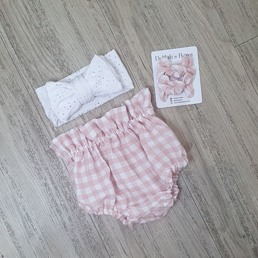 Pink gingham - bloomers
