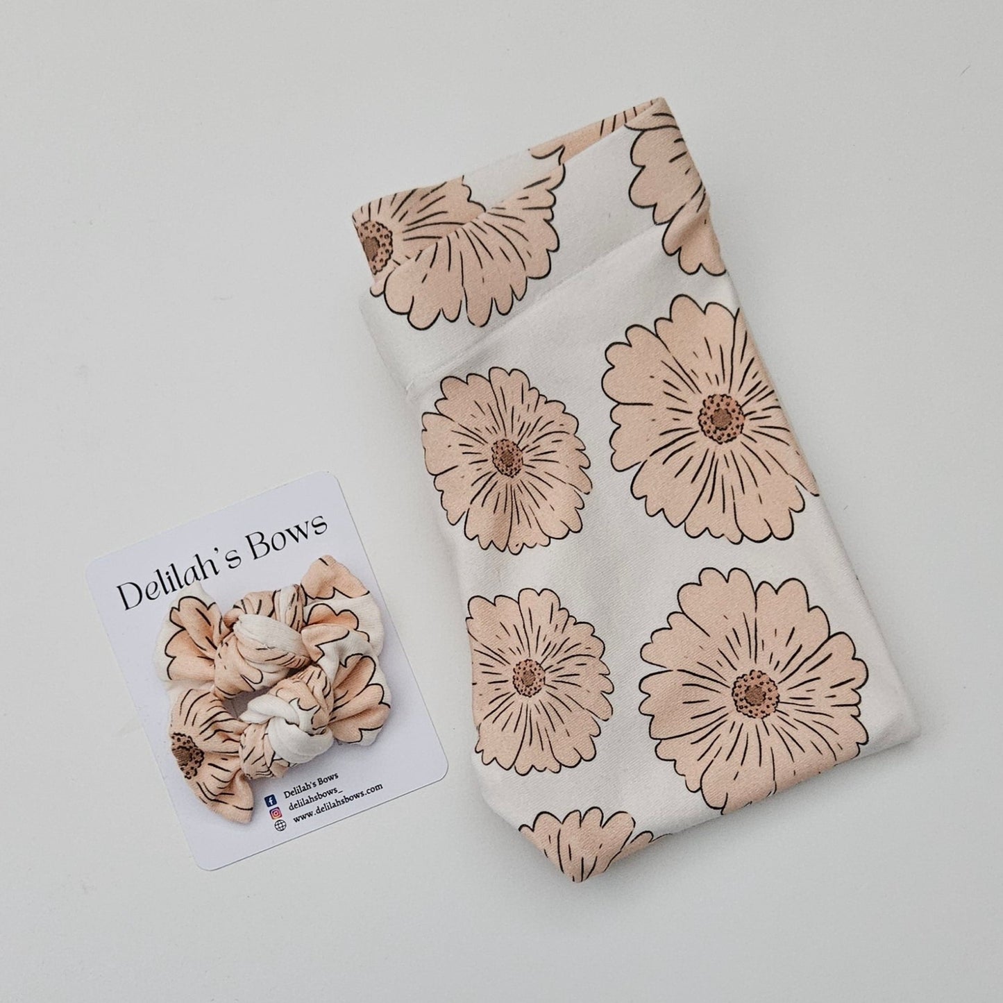 Camel flower - 9-12, 18-24 leggings