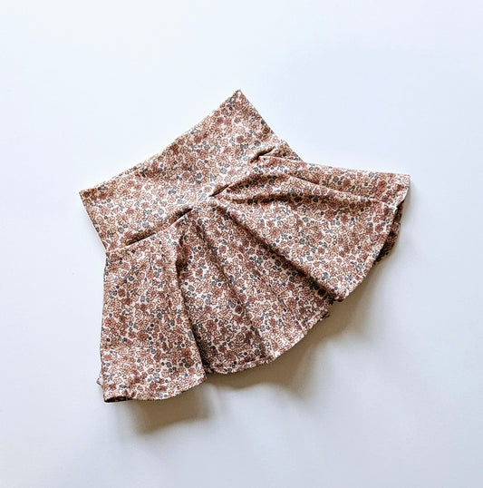 Winter floral - skirted bummies 3-6m & 9-12m