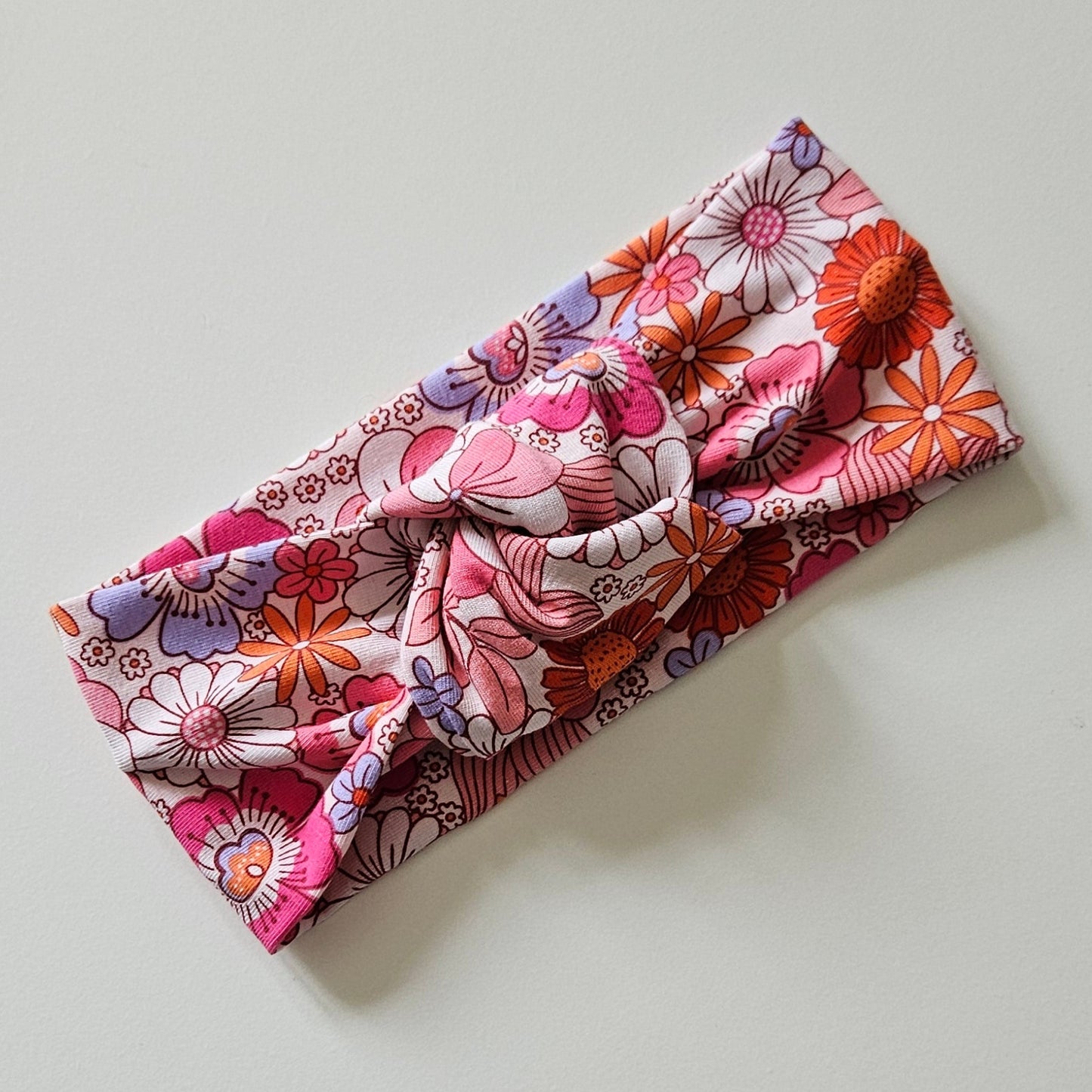 Retro bloom - knot headband