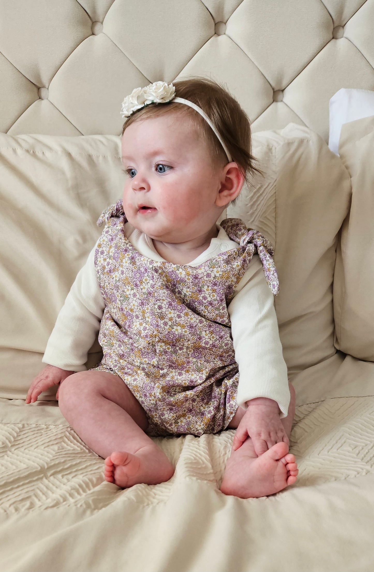 Harlow playsuit - Lilac flowers
