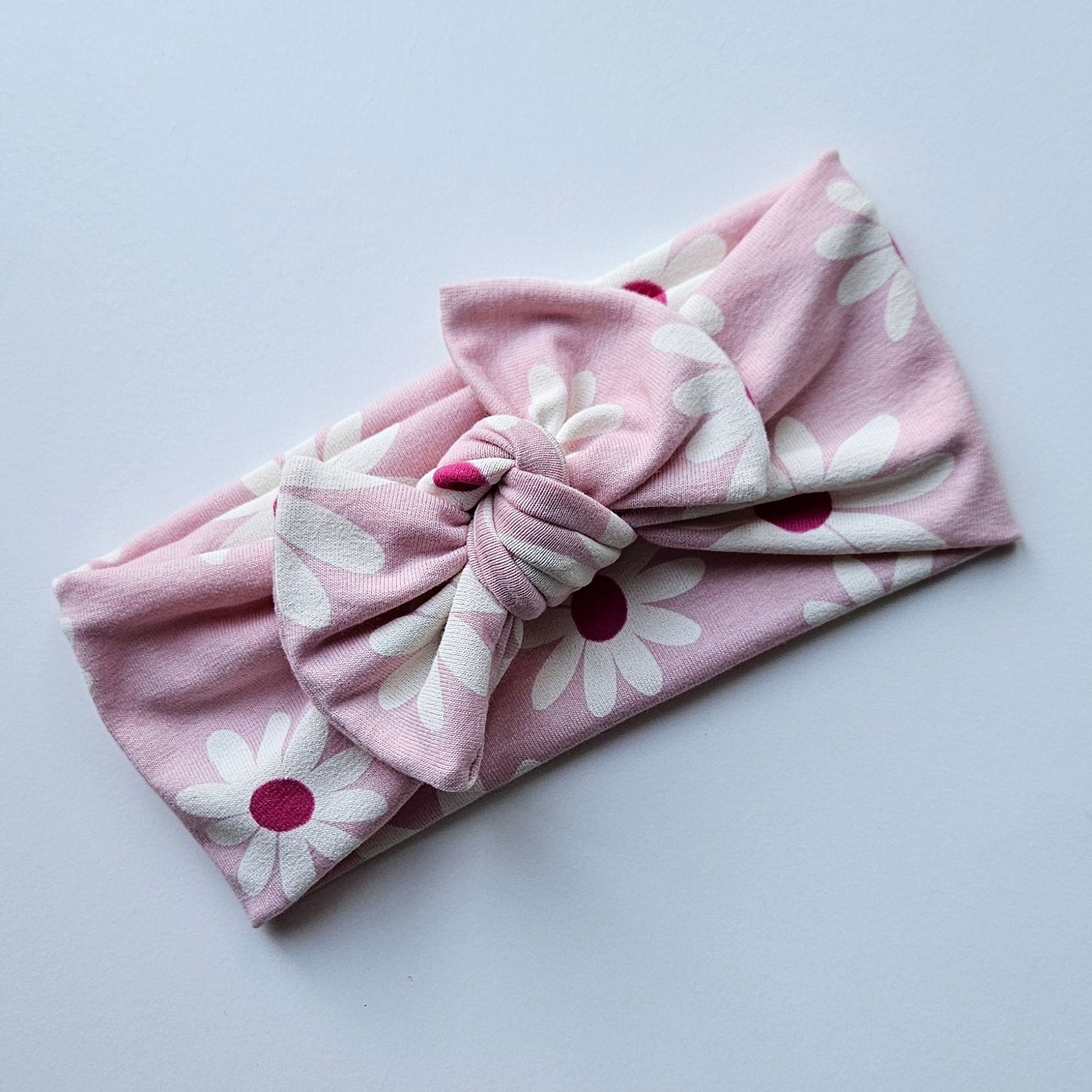 Pink daisy - Chunky headband