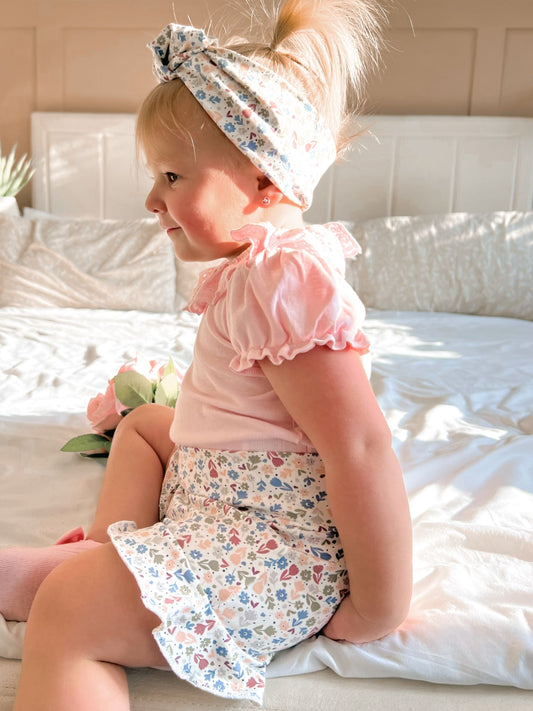 Ditsy flower -frilly bummies
