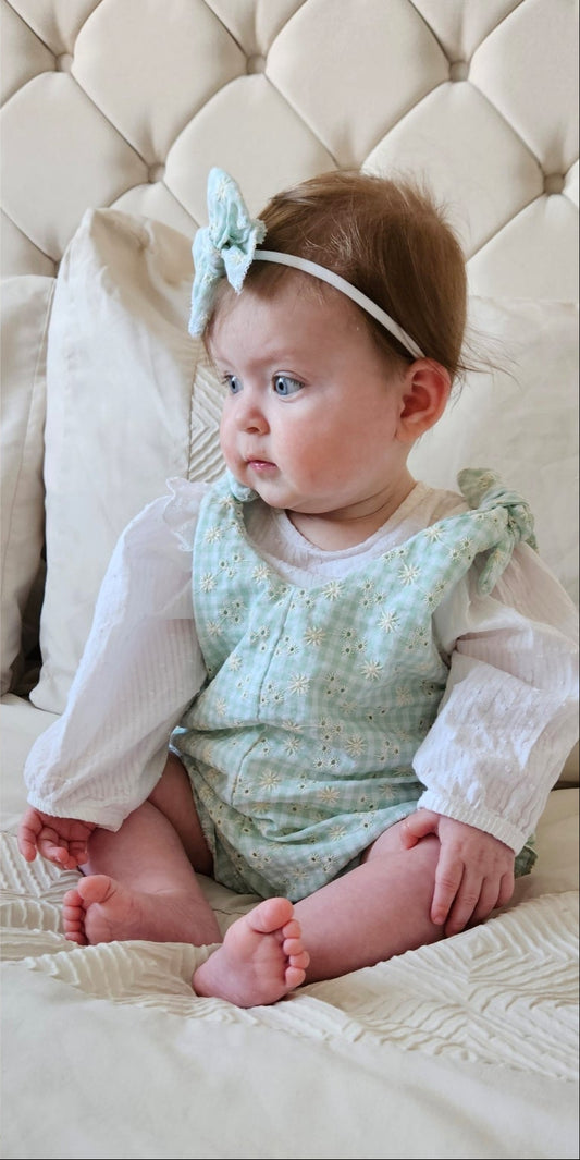 Mint - playsuit 6-9 months
