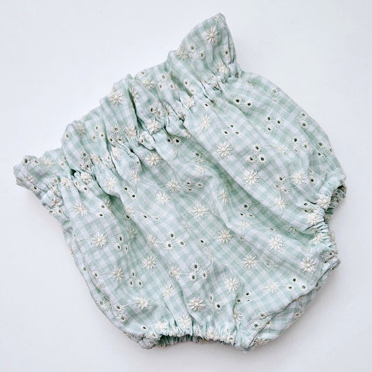 Mint broderie flower - bloomers