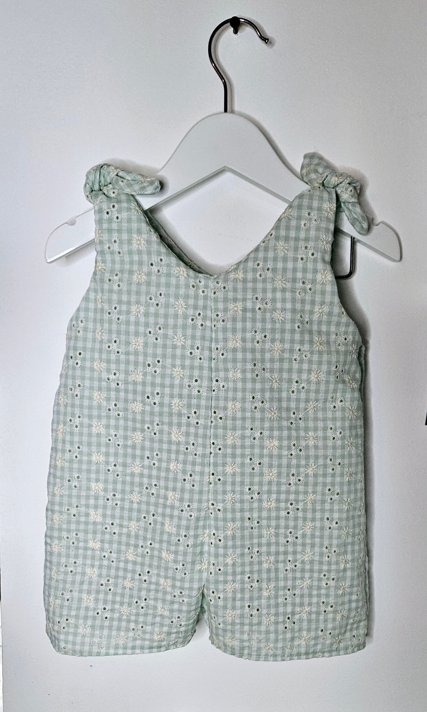 Mint broderie flower - playsuit