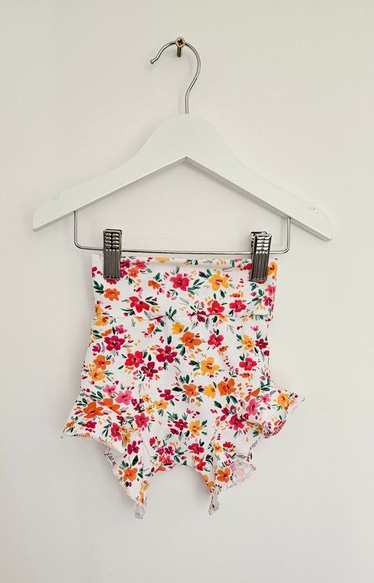 Summer flower frilly bummies 9-12